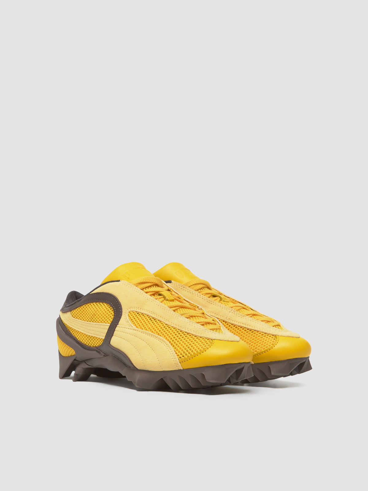 Beisser Sneaker in Yellow Sizzle & Brown