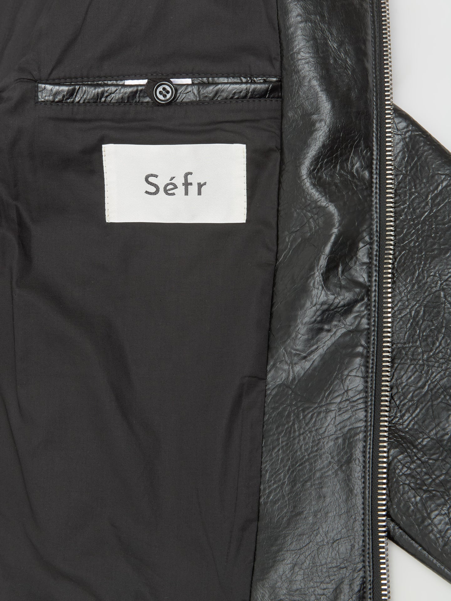 Duke Jacket in Faux Memory Leather