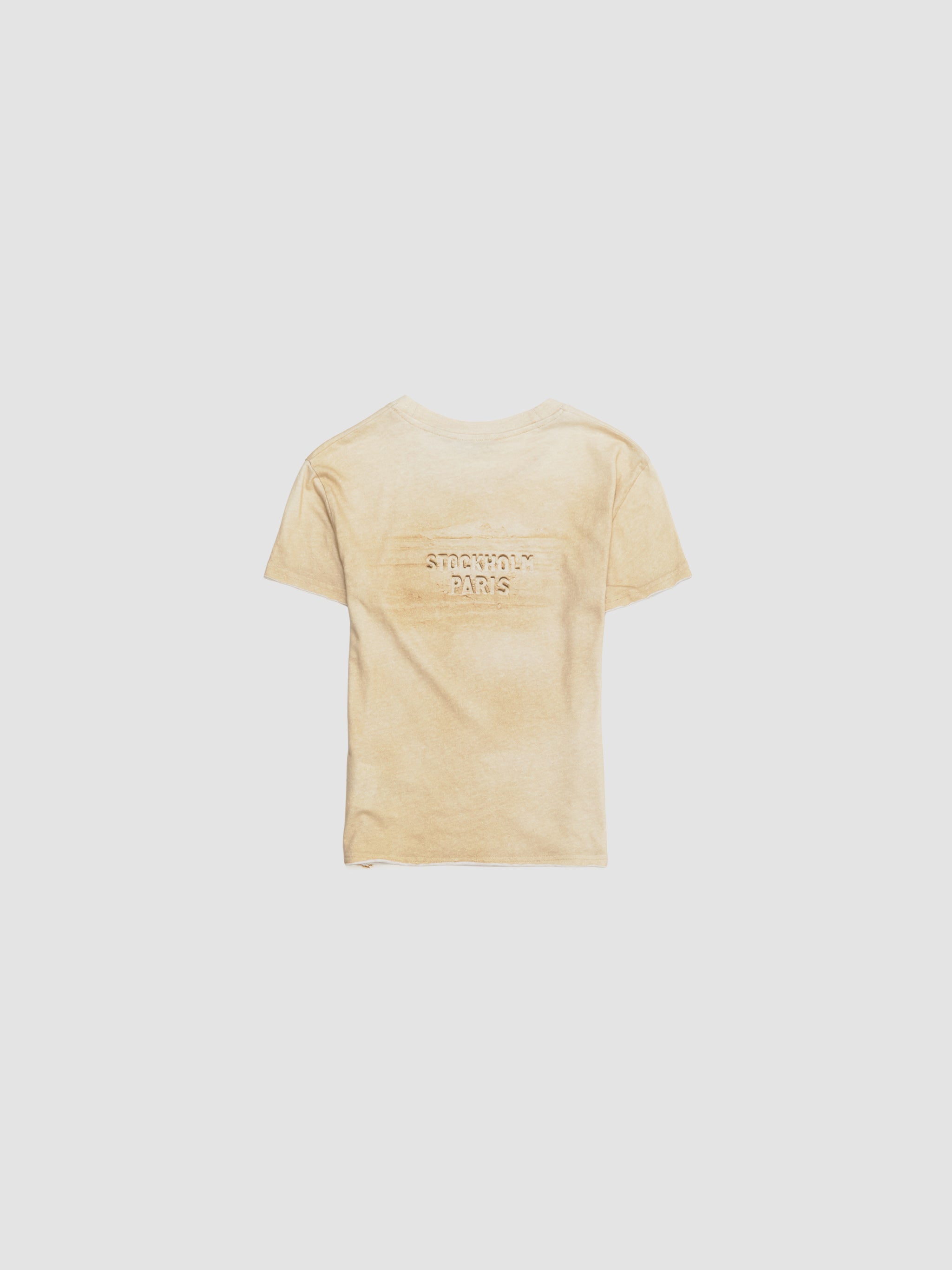 Printed T-Shirt in Sand Beige