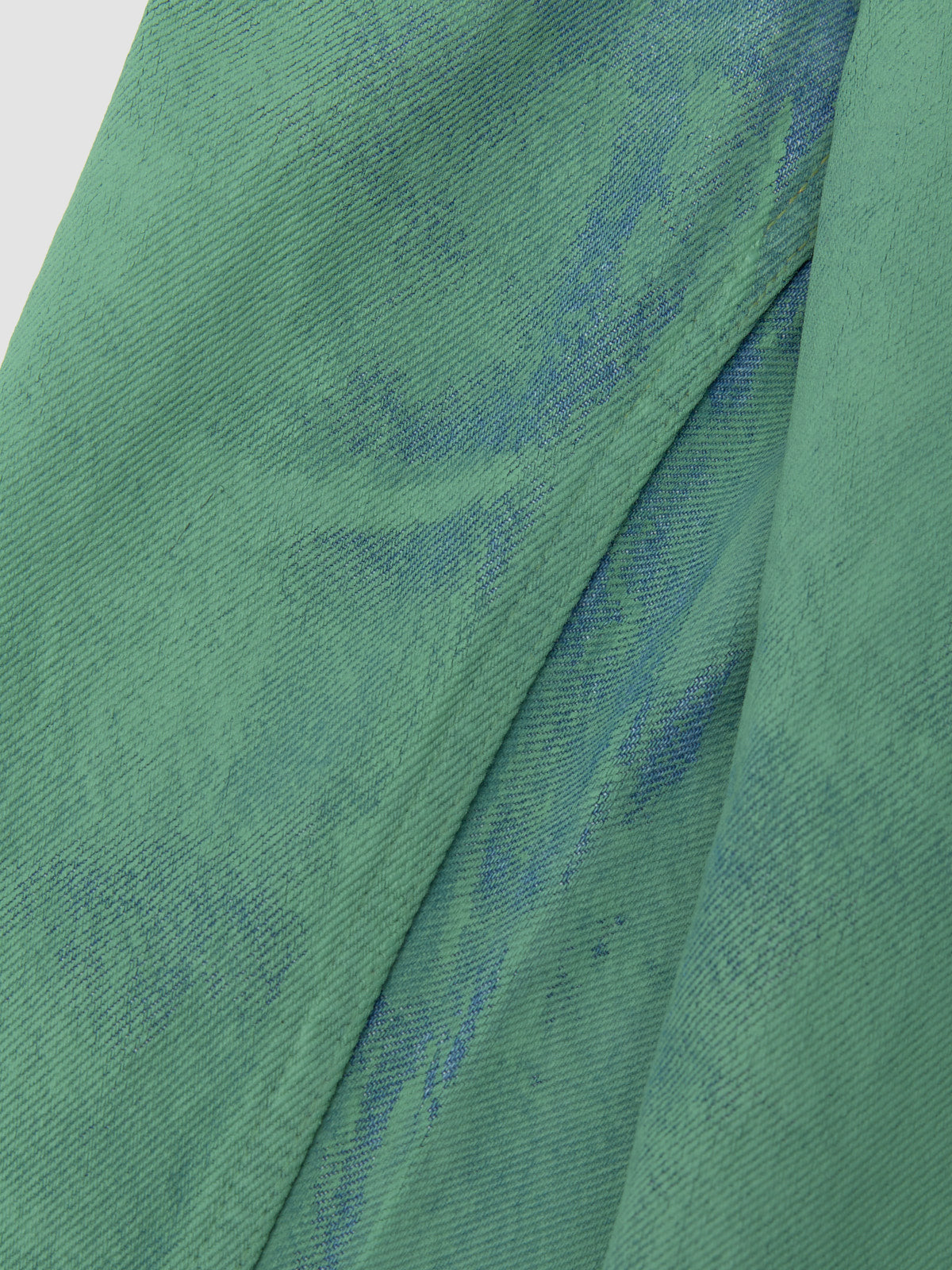 x VOO Painted Bootcut Jeans in Green