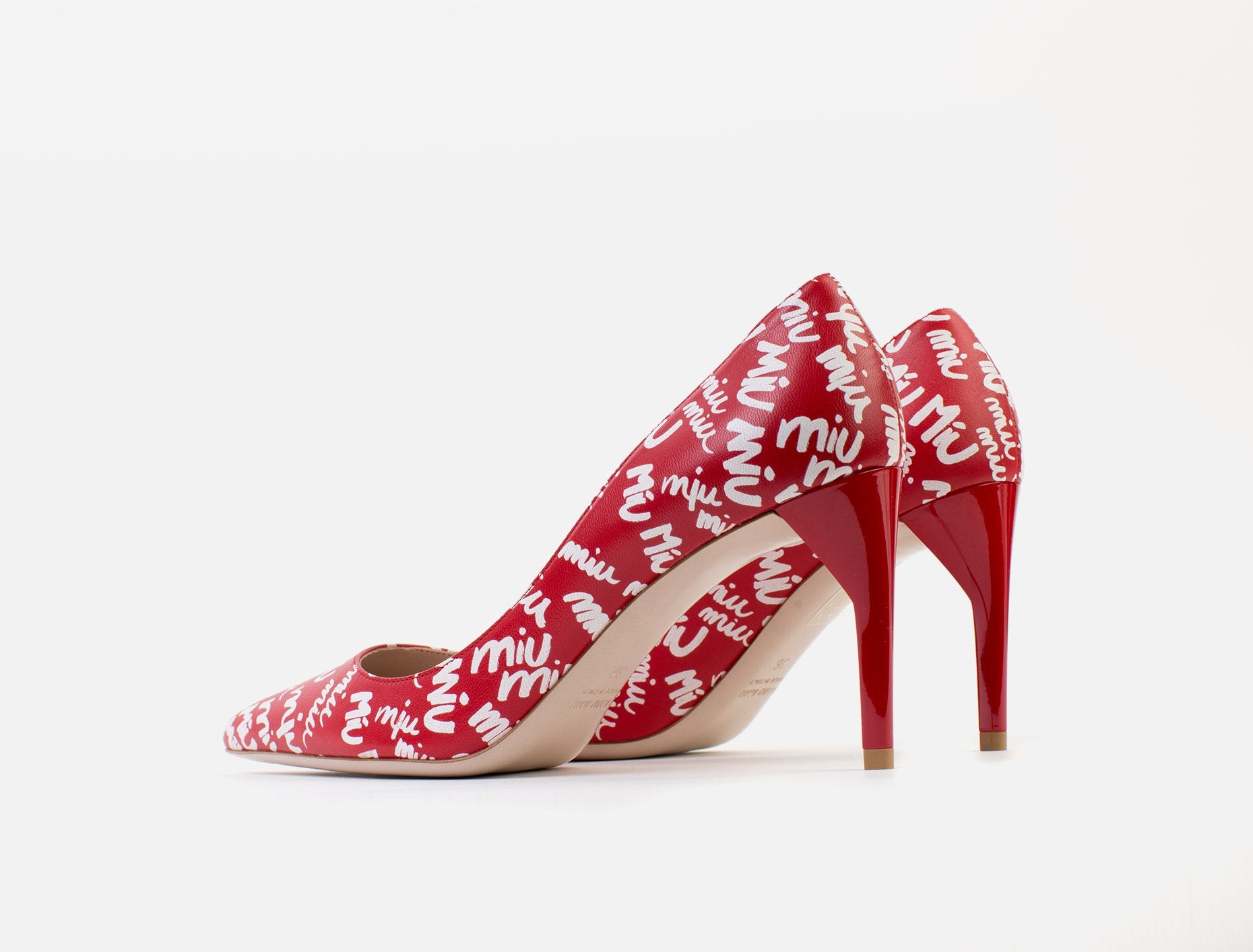 Leather Logo Pump